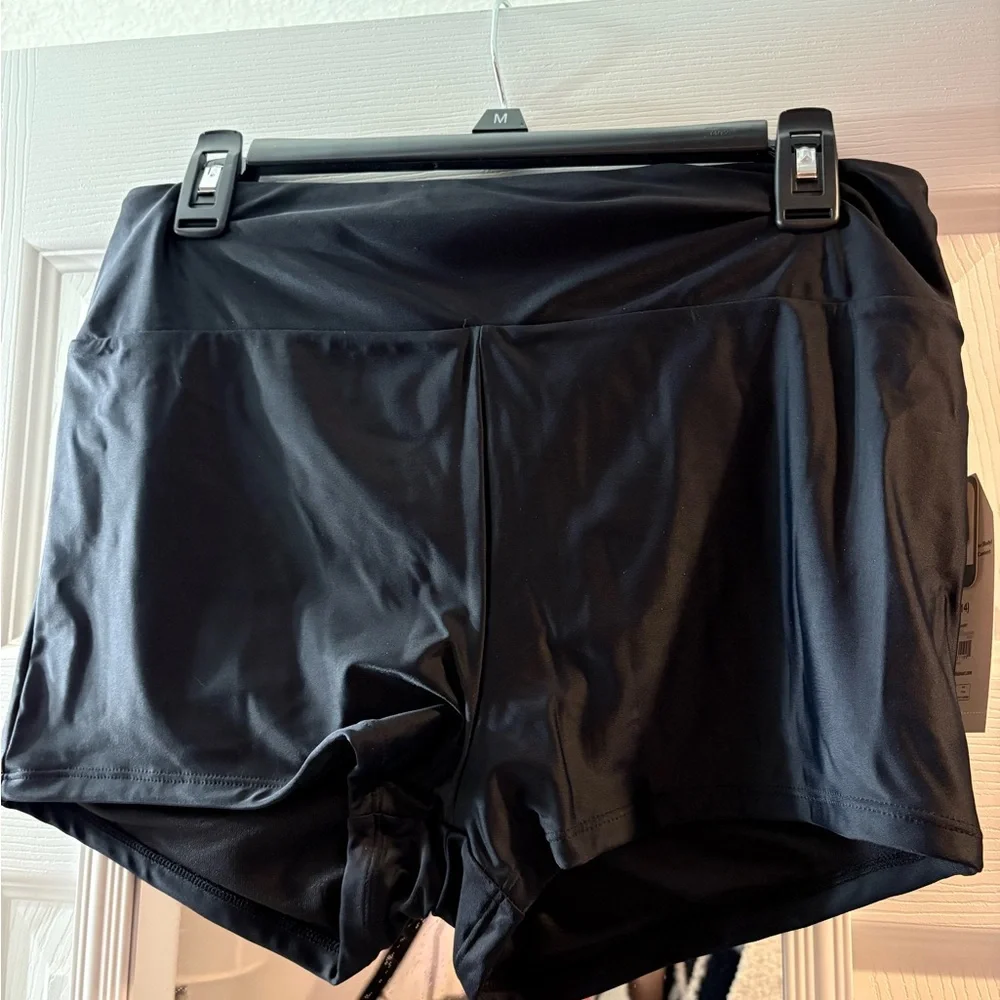Black Boyshort swim NWT